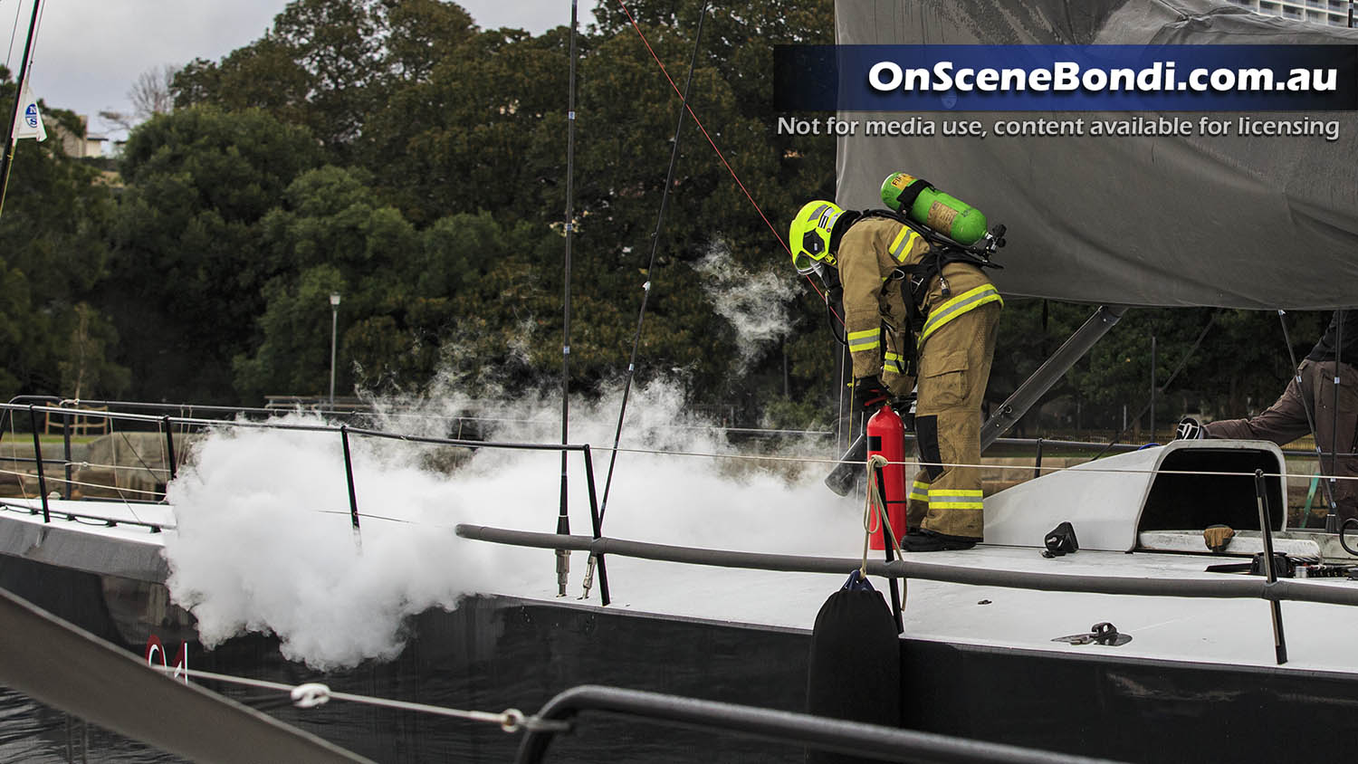 Ichi Ban Yacht impacted by electrical fire in Rushcutters Bay