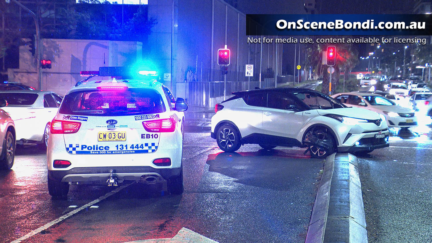 Police pursuit across the eastern suburbs ends in crash at Waterloo