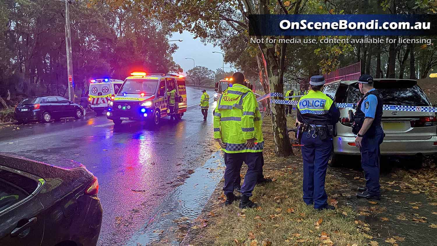 Baby thrown from car after crash in Botany