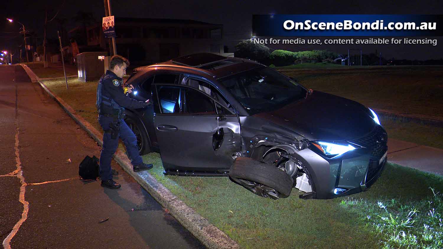Three on the run after two stolen cars crash in Dover Heights