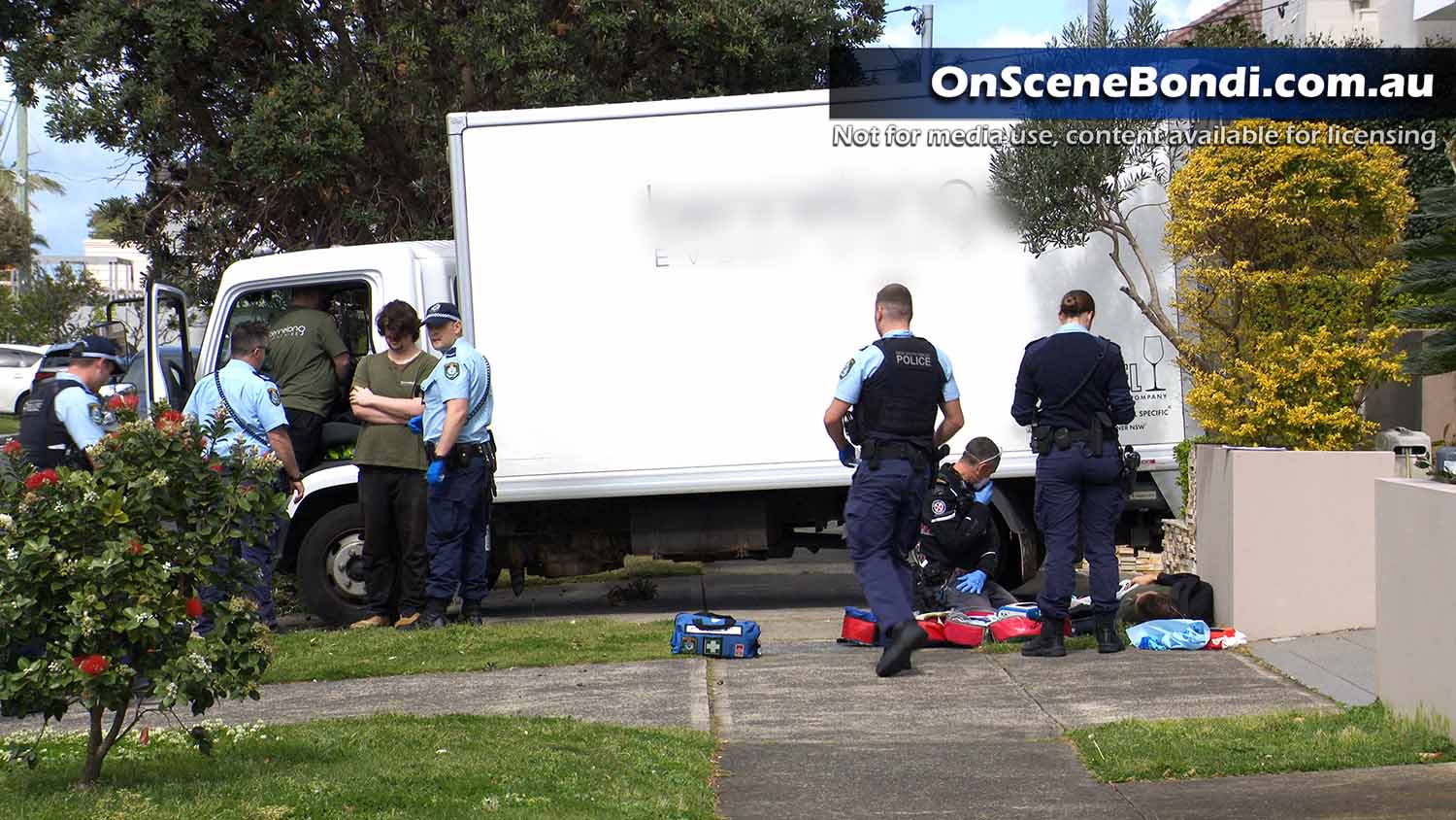 Man's leg crushed by truck after accident in Dover Heights